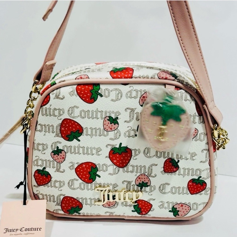 Juicy Couture Strawberry Print Crossbody Bag